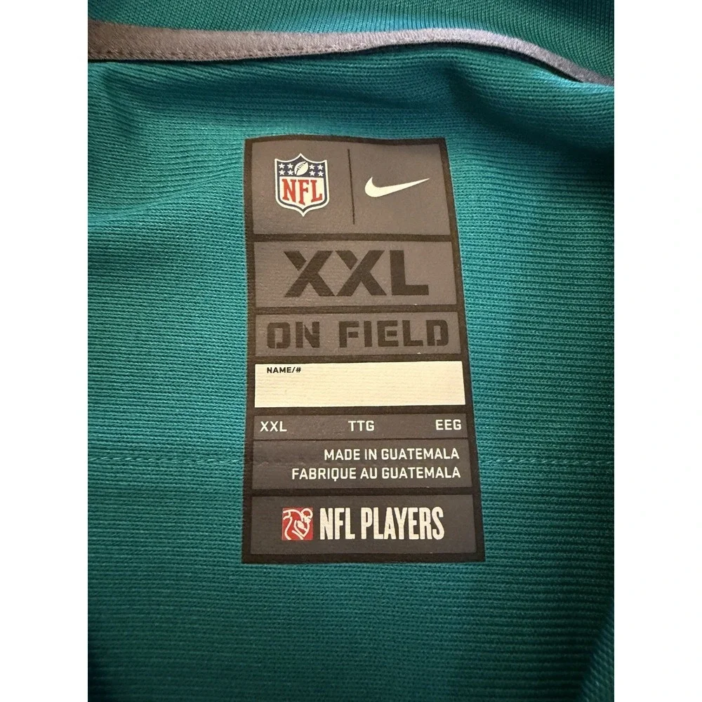 Nike Miami Dolphins Ryan Tannehill #17 NFL On Field Jersey Men XXL Aqua